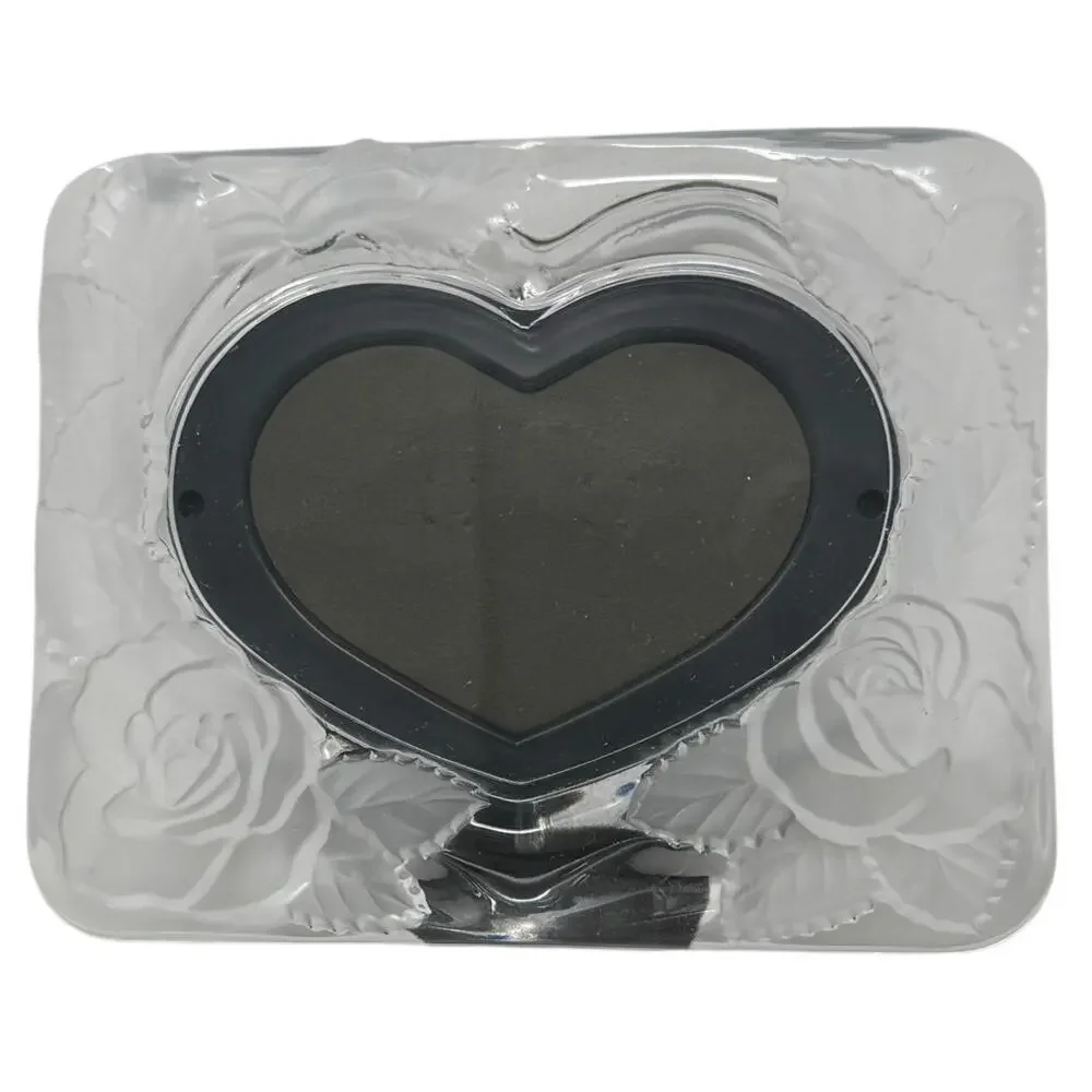 Vintage 90s Studio Nova Crystal Heart Picture Frame Japan 6x4.5